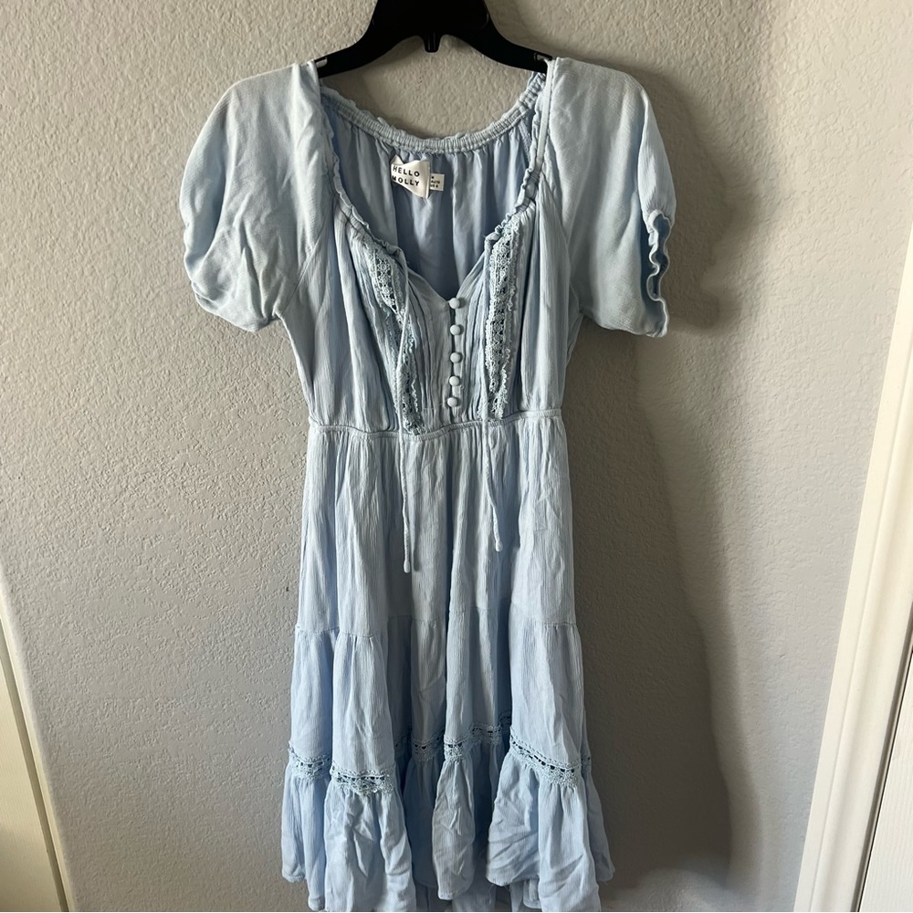Hello Molly Light Blue Midi Dress - Picture 2 of 6